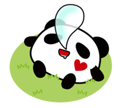 Panda maru - GOOD LUCK sticker #12080541