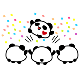 Panda maru - GOOD LUCK sticker #12080544