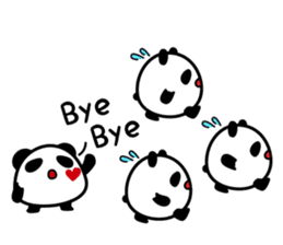 Panda maru - GOOD LUCK sticker #12080545