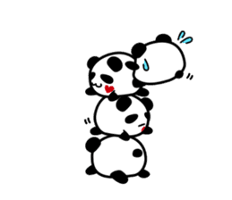 Panda maru - GOOD LUCK sticker #12080546