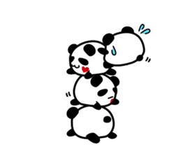 Panda maru - GOOD LUCK sticker #12080546