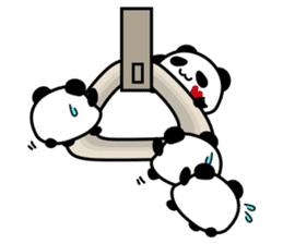 Panda maru - GOOD LUCK sticker #12080547