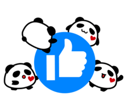 Panda maru - GOOD LUCK sticker #12080548