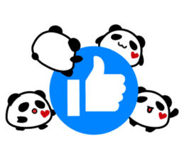Panda maru - GOOD LUCK sticker #12080548