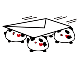 Panda maru - GOOD LUCK sticker #12080549
