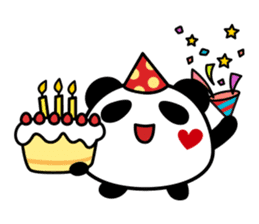 Panda maru - GOOD LUCK sticker #12080550