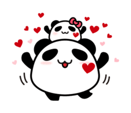 Panda maru - GOOD LUCK sticker #12080551