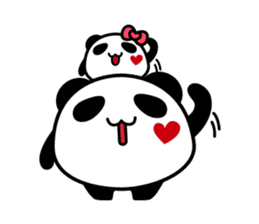 Panda maru - GOOD LUCK sticker #12080555