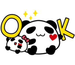 Panda maru - GOOD LUCK sticker #12080557