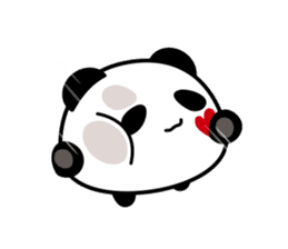 Panda maru - GOOD LUCK sticker #12080564