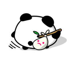 Panda maru - GOOD LUCK sticker #12080566