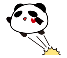 Panda maru - GOOD LUCK sticker #12080571
