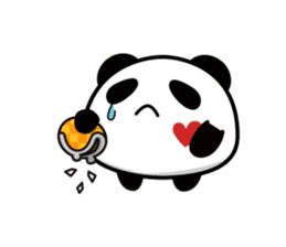 Panda maru - GOOD LUCK sticker #12080572