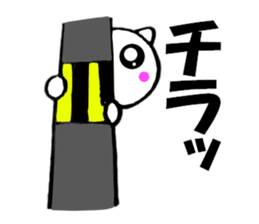 Cute white cat white-chan02 sticker #12080972