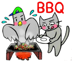 Nekokun & torikun ~society~ sticker #12081906