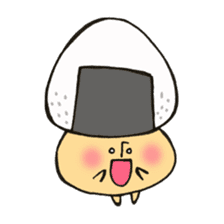 Various face Mr. rice-ball mushroom, 4. sticker #12081935