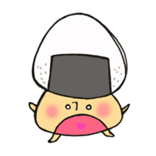 Various face Mr. rice-ball mushroom, 4. sticker #12081947