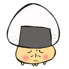 Various face Mr. rice-ball mushroom, 4. sticker #12081959
