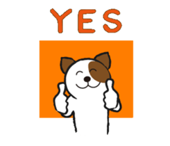 Cute dog puns like sticker #12082775