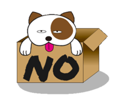 Cute dog puns like sticker #12082788