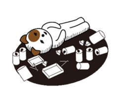 Cute dog puns like sticker #12082807