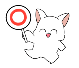 white cat of blue-eyed sticker #12084002