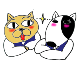 office cat Tamami sticker #12084949