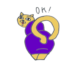 office cat Tamami sticker #12084951