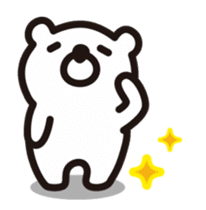 White-bear animation stickers sticker #12085414