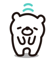 White-bear animation stickers sticker #12085417