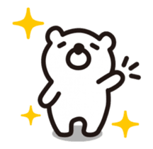 White-bear animation stickers sticker #12085421
