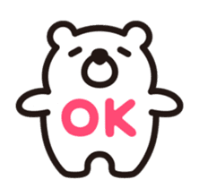 White-bear animation stickers sticker #12085424