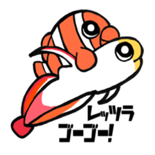 Anemonefish and saltWaterfish sticker #12085966