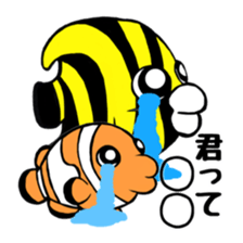 Anemonefish and saltWaterfish sticker #12085994