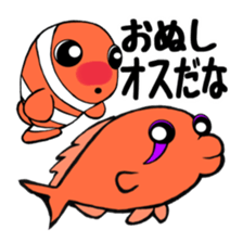 Anemonefish and saltWaterfish sticker #12086005