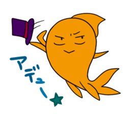 PRETTY GOLDFISH 2 sticker #12086220