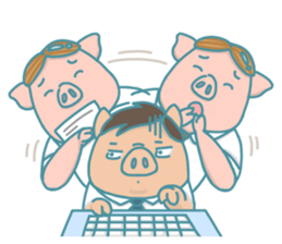Lifehacker - Johnny the Hong Kong pig sticker #12086287