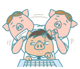 Lifehacker - Johnny the Hong Kong pig sticker #12086287