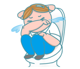 Lifehacker - Johnny the Hong Kong pig sticker #12086291