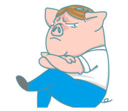 Lifehacker - Johnny the Hong Kong pig sticker #12086297