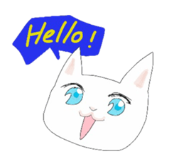 pure and modest Japanese Kitty sticker #12086819