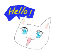 pure and modest Japanese Kitty sticker #12086819