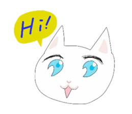 pure and modest Japanese Kitty sticker #12086820