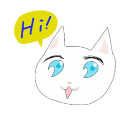 pure and modest Japanese Kitty sticker #12086820
