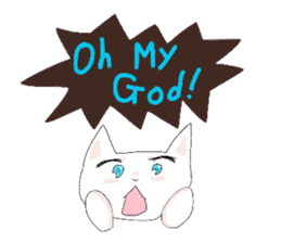 pure and modest Japanese Kitty sticker #12086833