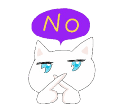 pure and modest Japanese Kitty sticker #12086836