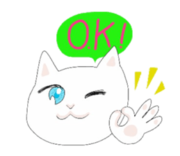 pure and modest Japanese Kitty sticker #12086837