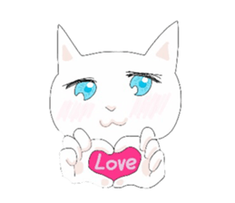 pure and modest Japanese Kitty sticker #12086838