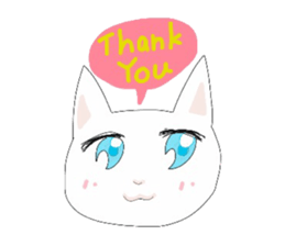 pure and modest Japanese Kitty sticker #12086849