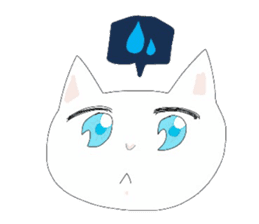 pure and modest Japanese Kitty sticker #12086852